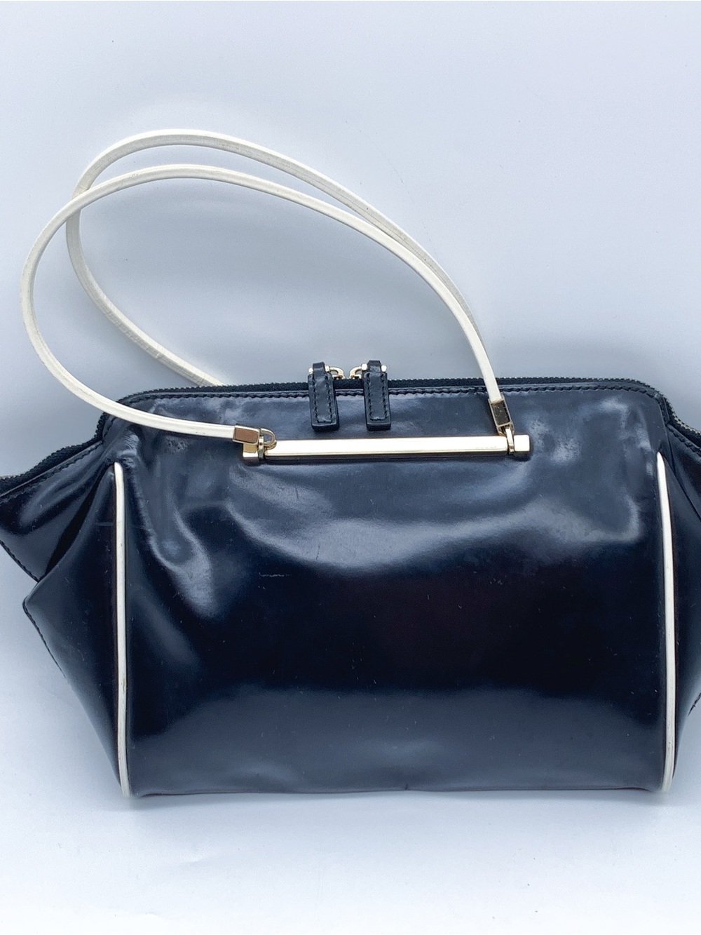 Vintage Gucci Black Patent Leather Mini Bag